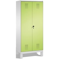 EVOLO Wäsche- / Garderobenschrank, 4 Fachböden, Kleiderstange, Abteile 2 x 400 m