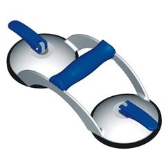Saugheber VERIBOR®, 2-Kopf-Alu-Körper mit Quergriff, Tragfähigkeit 70 kg, Scheiben-Ø 120 mm, ab 2 St