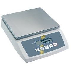 Tischwaage, mit Zweitanzeige, Wägebereich bis 3 kg, Ablesbarkeit 0,1 g, Wägeplat