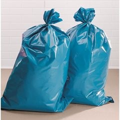 Schwermüllsäcke LDPE, 120 l, BxH 700 x 1100 mm, Materialstärke 200 µm, blau, VE 100 Stk.