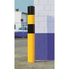 Rammschutz-Poller, Größe XL, schwarz / gelb, zum Einbetonieren.
