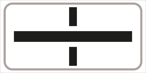 §54/5 Querstraße ist Vorrangstraße -|- | flaches Verkehrszeichen