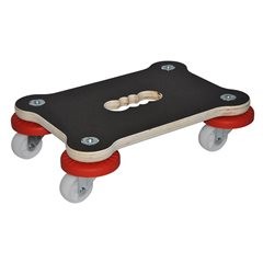 Transportroller MaxiGRIP, rechteckig, mit FSC®-Zertifizierung, LxBxH 330 x 230 x 88 mm, Tragfähigkei