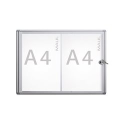 Schaukasten, Außentiefe 27 mm, Außenhöhe 350 mm, 2 x DIN A4.