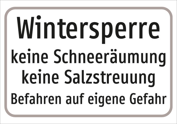 §54/5 Z.T. Text: Wintersperre .....