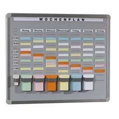 T-Card Systemtafel, Hartschaum-Trägerplatte, grau, BxH 468 x 608 mm, mit 20 Fächern und 7 Reihen.