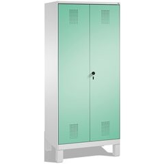 EVOLO Wäsche- / Garderobenschrank, 4 Fachböden, Kleiderstange, Abteile 2 x 400 m
