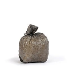 Mülleimerbeutel, LDPE, 12 µm, 30 l, LxBxH 250 x 250 x 600 mm, grau, VE 30 Rollen à 50 Stk.