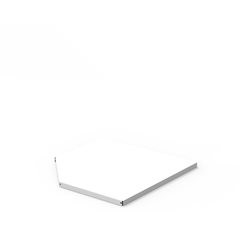 Fachboden für Büro-Regalsystem, Eck-Fachboden, BxT 970 x 600 mm.