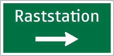 Raststation Ausfahrtswegweiser Kragausführung | Alform