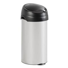 Touch-Abfallsammler, Volumen 60 l, HxØ 780 x 360 mm, alusilber.