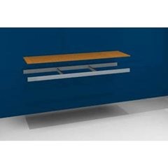 Zusatzfachebene, mit Traversen und Spanplatte, BxT 2000 x 600 mm.