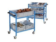 Industriebehälter aus Polypropylen, Stapellast 400 kg, LxBxH 800 x 600 x 220 mm, 1 Stk.