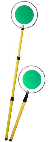 Teleskopsignalscheibe zur Verkehrsregelung