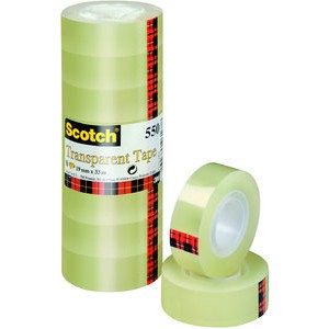 Klebeband 550, sk, 19mmx33m, transparent