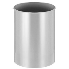 Papierkorb, Metall, rund, Volumen 30 l, HxØ 470 x 335 mm, silber.