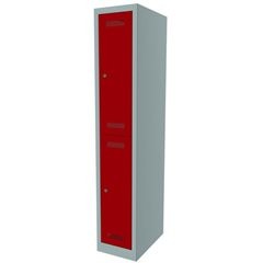 MonoBloc™ Garderobenschrank, doppelstöckig, Breite 322 mm, 1 Abteil, 2 Fächer, K