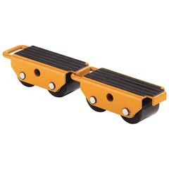 Transportroller mit Nylonrollen, verbindbar, VE 2 Stk, Tragfähigkeit 2500 kg.