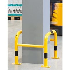 Rammschutz für Pfosten, verzinkt und beschichtet, HxBxT 600 x 720 x 720 mm.