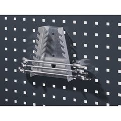Schraubenschlüsselhalter, BxTxH 75 - 145 x 40 x 180 mm, mit 8 Aufnahmen.