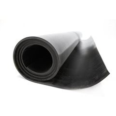 Industriegummi EPDM, schwarz, pro lfd. m, Höhe 4,5 mm.