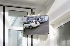 Universal-Spiegel für innen und außen, rechteckig, BxH 1000 x 800 mm.