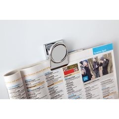 Magnetclip, silber, Haftkraft 20 Blatt A4, VE 36 Stück.