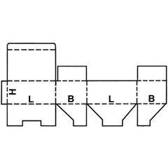 Faltkartons KOMFORT, FEFCO 0215, aus 2-welliger Pappe, Innenmaße 250 x 250 x 250