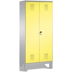 EVOLO Wäsche- / Garderobenschrank, 4 Fachböden, Kleiderstange, Abteile 2 x 400 m