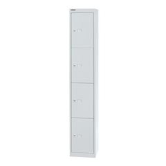 OFFICE Schließfachsystem, Tiefe 457 mm, 4 Fächer, verkehrsweiß.