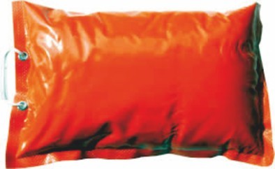 Beschwerungssandsäcke BEFÜLLT, hellorange, reißfestes PVC