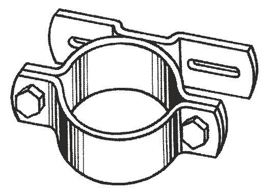 Einseitige Stahllasche Type F1