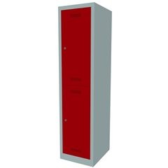 MonoBloc™ Garderobenschrank, doppelstöckig, Breite 422 mm, 1 Abteil, 2 Fächer, K