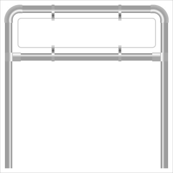 Rohrrahmen G24. 2500x660 mm