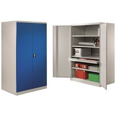 Flügeltürschrank XXL, Breite 1000 mm, Tür lichtgrau.