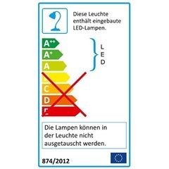 LED-USB-Leuchte SNAKE, Höhe 350 mm, nachtblau.
