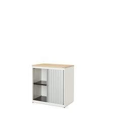 Querrollladenschrank, HxBxT 830 x 800 x 432 mm, Kunststoffplatte, 1 Fachboden, r