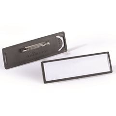 CLIP CARD mit Plattennadel, VE 50 Stk, HxB 17 x 67 mm, schwarz.