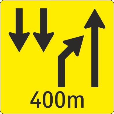 §53/16c Wechsel der Richtungsfahrbahn | flache Ausführung