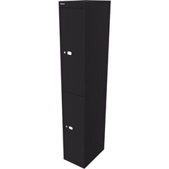 OFFICE Garderobensystem, Tiefe 457 mm, 2 Fächer mit je 1 Kleiderhaken, anthrazit