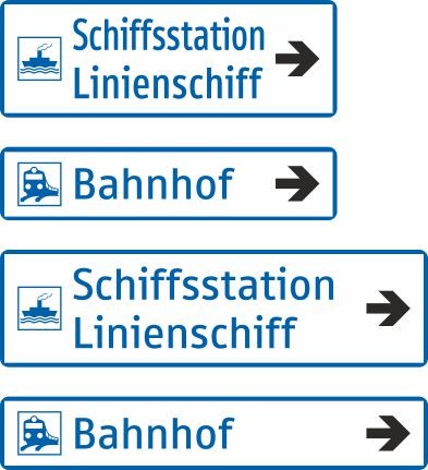 §53/13c Wegweiser| zweizeilig Alrond Ausführung