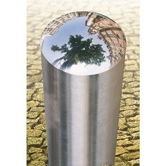 Edelstahlpoller, zum Einbetonieren, Ø 76 mm.