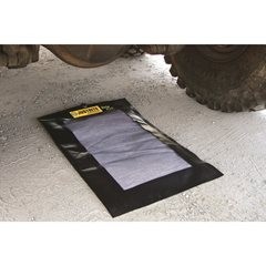 Saugkissen-Matte, nachfüllbar, Größe XL, mit 5 Absorber-Saugkissen, LxB 914 x 610 mm.
