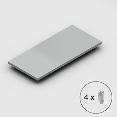 Fachboden für Schwerlast-Steckregal, verzinkt, BxT 1300 x 600 mm.