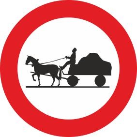 §52/7c Fahrverbot für Fuhrwerke | Alform Verkehrszeichen