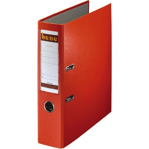 Ordner No.1, PP-kaschiert, Einsteckrückenschild, A4, 80 mm, orange
