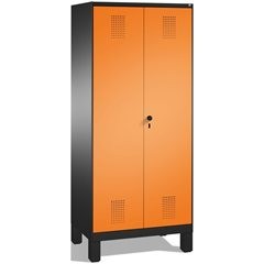 EVOLO Aufbewahrungsschrank, zueinander schlagende Türen, mit Füßen, 2 Abteile, 8