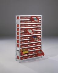Steckregal für Regalkästen, HxB 1790 x 1000 mm, Grundregal, Tiefe 300 mm, ohne Kästen.