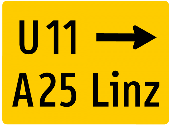 Umleitungsbeschilderung Umleitungsbeschilderung; Formline Signalfolie Typ 2 | Formline