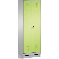 EVOLO Wäsche- / Garderobenschrank, 4 Fachböden, Kleiderstange, Abteile 2 x 300 m